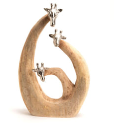Amadeus - Girafe famille en bois