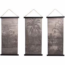 Apportez une touche d'évasion et d'élégance à votre intérieur avec le Kakemono Triptyque Tropique de chez Amadeus. Composé de ...