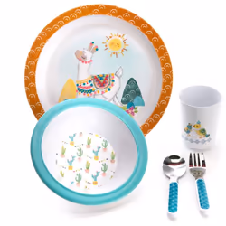 Apprendre à manger n'a jamais été aussi facile grâce au coffret déjeuner Alma. Votre enfant disposera de tout le nécessaire p ...