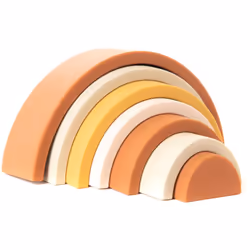 Ludique, ce jeu à empiler est idéal pour offrir à un enfant. Les formes, les couleurs ainsi que la matière en silicone ne pou ...