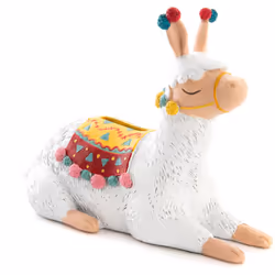 Amis des animaux, cette jolie tirelire représentant Alma le lama est parfaite pour pouvoir faire des petites économies. Grâce ...
