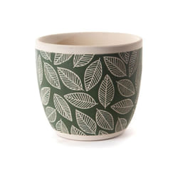 Amadeus - Cache pot Feuille vert