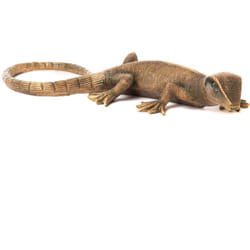 Lézard bronze en polyrésine 46,5 cm - Amadeus