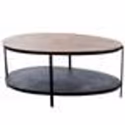 Table basse Goutte 2 niveaux en métal - Amadeus