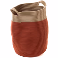 Découvrez le panier terracotta de 45 cm en coton, doté de deux poignées, conçu par Amadeus. Avec ses dimensions généreuses de ...