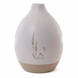 Apportez une touche d'authenticité et de raffinement à votre intérieur avec ce vase mini floral en grès de 18 cm de hauteur. ...