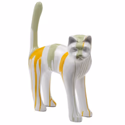 Chat Trash jaune et vert 104 cm - Amadeus