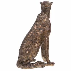La statue est finement conçue dans un ton foncé riche qui évoque la profondeur mystérieuse de la jungle où règne le léopard.  ...