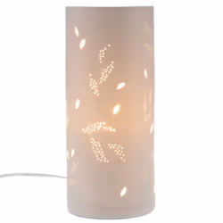 Lampe tube feuilles 28 cm - Amadeus