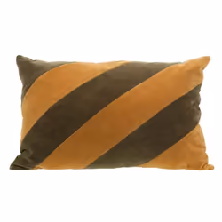 Coussin bande trio Kaki 40x60 cm - Amadeus