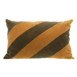 Coussin bande trio Kaki 40x60 cm - Amadeus