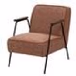 Fauteuil Huggy chiné orange - Amadeus
