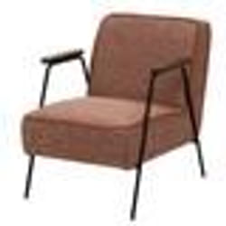 Fauteuil Huggy chiné orange - Amadeus