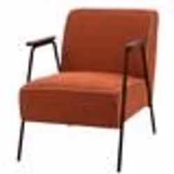 Fauteuil Huggy uni orange - Amadeus