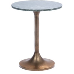 Bout de canapé Marbre vert 40 cm - Amadeus