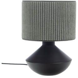 Amadeus - Lampe à poser 28x28x44 cm en en tissu et métal kaki