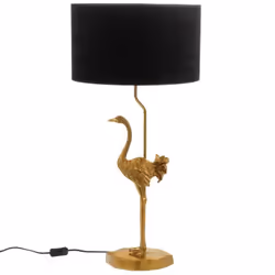 Bienvenue dans l'univers luxueux de notre Lampe Autruche Or, une pièce d'exception qui évoque l'élégance et le raffinement. C ...