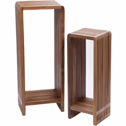 Lot de 2 sellettes Calopsite naturel - Amadeus