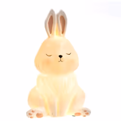 Découvrez la magie de la petite veilleuse Lapinou en résine blanche, une création enchantée signée Amadeus. Cette adorable ve ...
