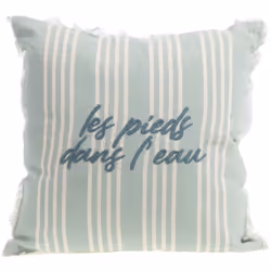 Découvrez le coussin "Les Pieds dans l'Eau" de chez Amadeus, une pièce élégante et rafraîchissante pour votre intérieur. Ce c ...