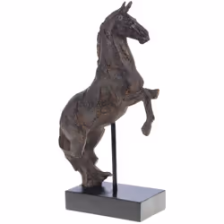 Imprégnez votre espace de la majesté et de la force avec notre statue de cheval rustique cabré. Cette pièce d'art saisissante ...