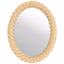 Élégance et raffinement s'invitent dans votre intérieur avec le miroir Vanille grand modèle. Son cadre en résine au style tre ...