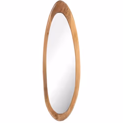 Apportez une touche d'exotisme naturel à votre intérieur avec le miroir Taiwo, fabriqué avec soin en bois de manguier et en v ...