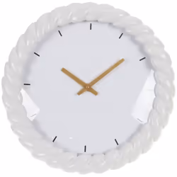 Découvrez l'élégance intemporelle de l'Horloge torsade blanche de 31 cm en aluminium par Amadeus. Cette pièce raffinée allie  ...