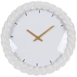 Amadeus - Horloge torsade blanche 31 cm