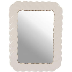 Miroir Torsade en métal blanc - Amadeus