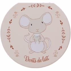Boîte à dents de lait birdy En bois MDF Dimensions : Hauteur 3 cm - Largeur 12 cm - Profondeur 11 cm La boîte à dents quenott ...