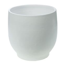 Cache pot Esna Blanc 35x34 cm - Amadeus