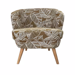 Fauteuil Dagmard feuille - Amadeus