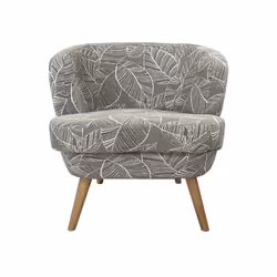 Fauteuil Dagmard feuille - Amadeus