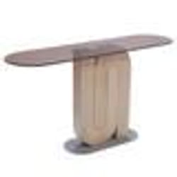Console Alban en manguier et en verre - Amadeus