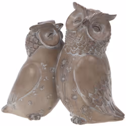Le couple de Chouettes Mélissa en résine incarne la joie et l'harmonie. Ce duo adorable, aux détails minutieux, mesure 20 cm  ...