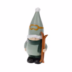 Le Gnome Sky moyen modèle, un personnage ludique et attachant, se distingue par son look hivernal : bien emmitouflé dans une ...
