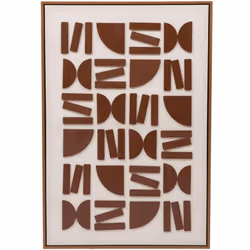 Apportez une touche d'originalité et de sophistication à votre intérieur avec ce tableau mural au design abstrait. Mesurant 3 ...