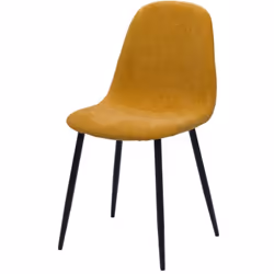 La chaise Ariane, au design sobre et élégant, allie confort et modernité. Son assise ergonomique en tissu jaune chiné offre u ...