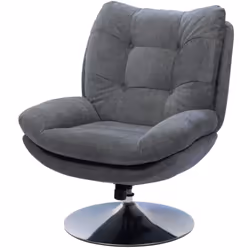 Découvrez le fauteuil Magnum gris foncé Chrome de chez Amadeus, une pièce alliant élégance et modernité pour sublimer votre i ...