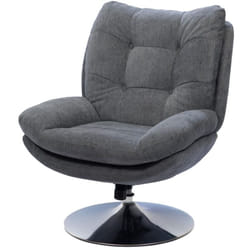 Amadeus - Fauteuil Magnum gris foncé Chrome