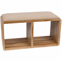 Le banc Calopsite naturel est une pièce de mobilier élégante et fonctionnelle, conçue pour s'intégrer harmonieusement dans di ...
