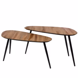 2 Tables basses teck Bella - Amadeus