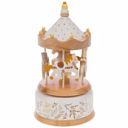 Découvrez le Carrousel Hortense, un magnifique modèle aux teintes jaunes et marrons, décoré de délicats feuillages. Ce carrou ...