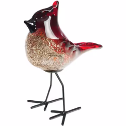 L'oiseau Crête Rouge ou Sulfure d'Amadeus, d'une hauteur élégante de 16,5 cm, est un objet décoratif raffiné et captivant. Av ...