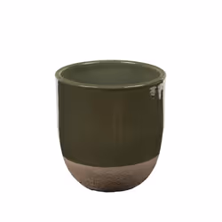 Cache pot Belga Olive 13 cm - Amadeus