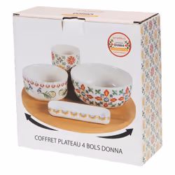 Amadeus - Coffret Plateau Et Ses 4 Bols Donna - Vue supplémentaire 2