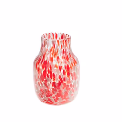 Vase Izak rouge 22 cm - Amadeus