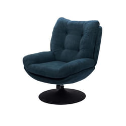 Fauteuil pivotant Magnum Bleu pied noir