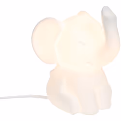 Découvrez la lampe veilleuse éléphant en porcelaine blanche d'Amadeus, une pièce élégante et apaisante qui apportera une touc ...